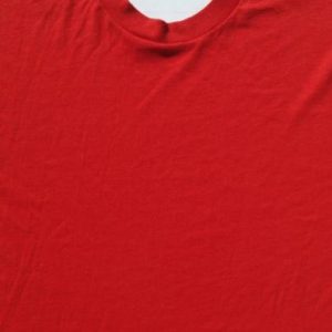 Vintage 1980s Blank Red T Shirt M/XL by Screen Stars