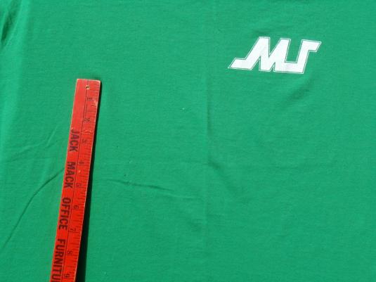 Vintage 1991 Marshall University Football Green T-Shirt XL