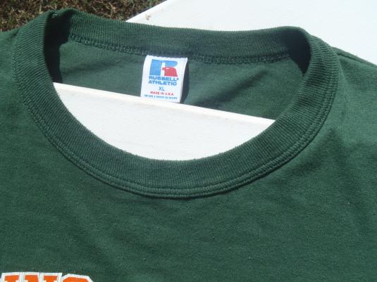 Vintage 1990s Green and Orange Bring a Ball YMCA T-Shirt