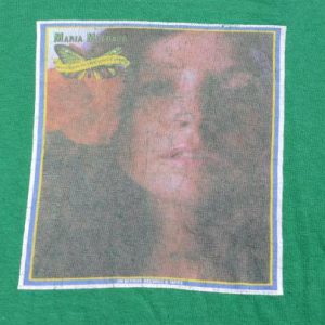 Vintage 1970s Maria Muldaur Green Cotton Promo T ShirtXL