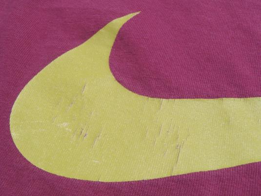 Vintage 1990s Garnet Gold FSU Nike Logo Cotton T-Shirt XXL