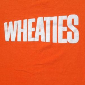 Vintage 1990s Wheaties Cereal Logo Orange T Shirt XL