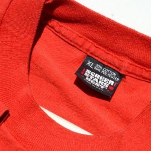 Vintage 1980s Campfire Girls Peer Proof Red T-Shirt XL