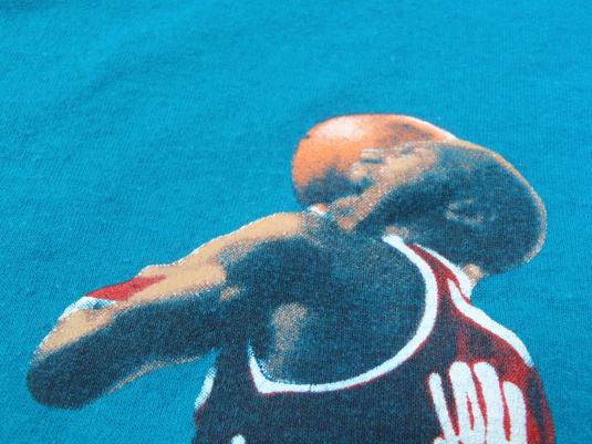 Vintage 1991 Aqua NBA All Star Weekend Charlotte T-Shirt M