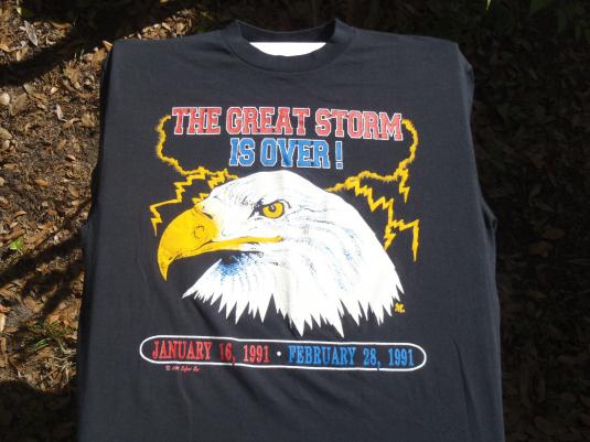 Vintage 1991 Desert Storm Eagle T-Shirt L