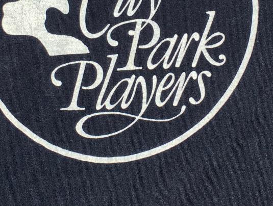 Vintage 1980s City Park Players Alexandria LA Black T-Shirt
