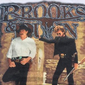 Vintage 1996 Brooks & Dunn Borderline Concert Tour T Shirt L