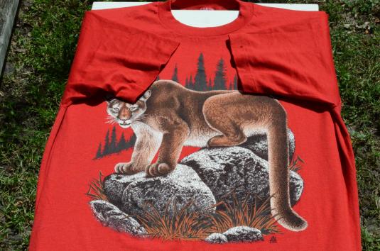 Vintage 1980s Cougar Red T-Shirt