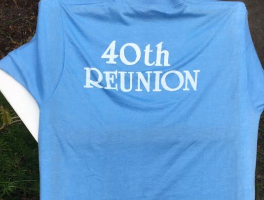 Vintage 1980s Columbia College Anniversary Blue T-Shirt M/XL
