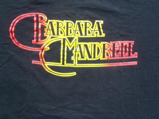 Vintage 1980s Barbara Mandrell Black Cotton T-Shirt XL