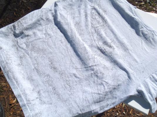 Vintage 1990s Nantahala River Paddle or Die Gray T Shirt XL