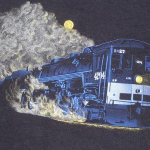 Vintage 1990s Southern Pacific Train Engine Black T-Shirt XL