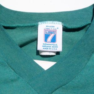 Vintage 1980s Aqua Orange Miami Dolphins Jersey T Shirt L