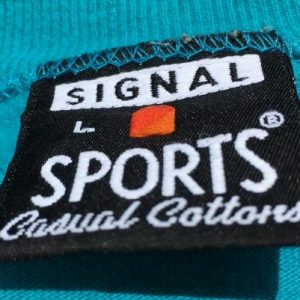 Vintage 1990s Aqua Blue Cotton Coca-Cola T-Shirt L