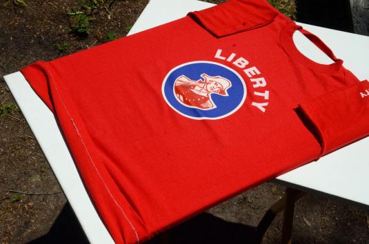 Vintage 1980s Liberty Patriot Power Red T-Shirt M