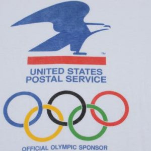 Vintage 1980s USPS Olympics T-Shirt L