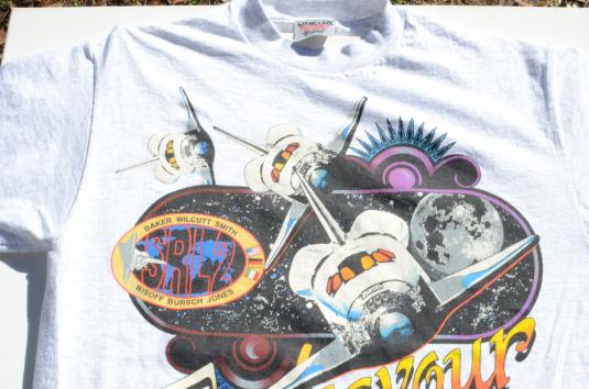 Vintage 1994 Space Shuttle STS-68 Mission Gray T Shirt M