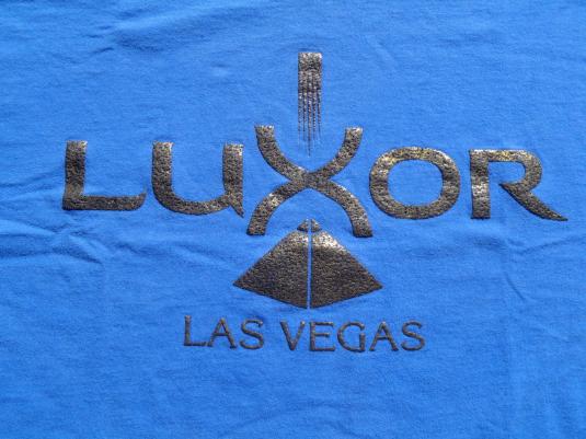 Vintage 1990s Luxor Las Vegas Blue Souvenir T-Shirt L