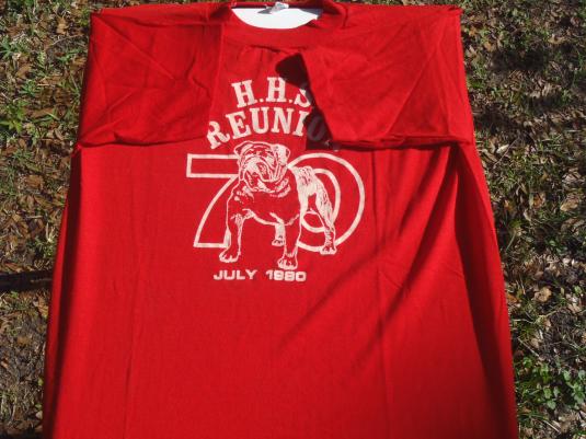 Vintage 1980 Hillsborough High School Reunion T-Shirt L