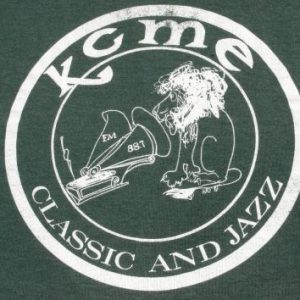 Vintage 1990s KCME Radio Station Green T-Shirt L