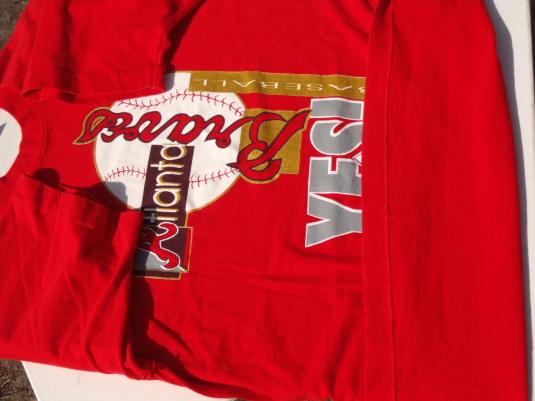 Vintage 1990s Atlanta Braves MLB Red Cotton T-Shirt L