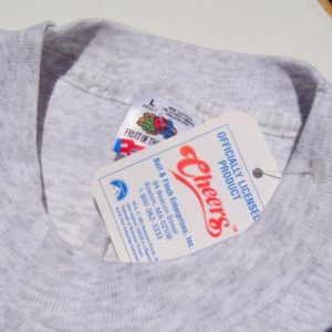 Vintage NOS 1990s Gray Cheers Last Call Television T Shirt L