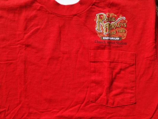 Vintage 1990s Church Street Station Red Souvenir T-Shirt M