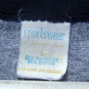 Vintage 1970s Heather Gray Auto Shop Ringer T-Shirt L