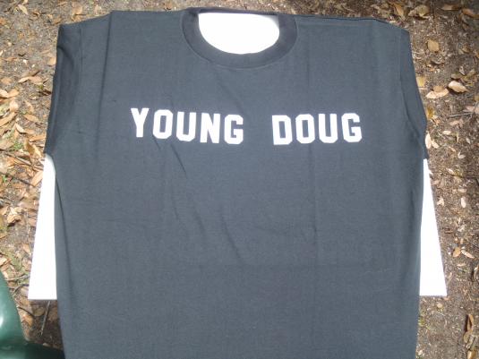 Vintage 1980s Black Young Doug T-Shirt XXL