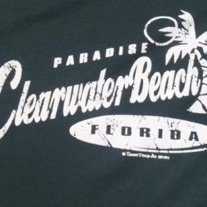 Vintage 1990s Clearwater Florida Green T-Shirt M