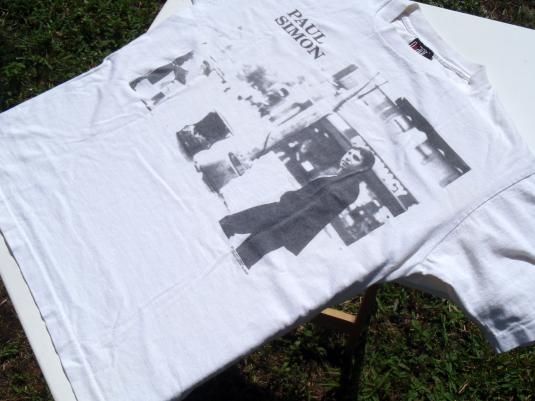 Vintage 1991 Paul Simon Concert Tour White T-Shirt XL