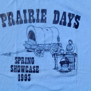 Vintage 1993 Light Blue Prairie Days Spring Showcase T-Shirt