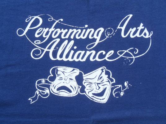 Vintage 1980s Performing Arts Alliance Navy Blue T Shirt M