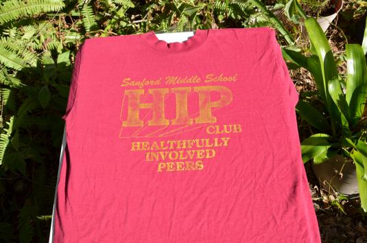 Vintage 1980s Sanford Anti-Drug HIP Club T-Shirt M/L