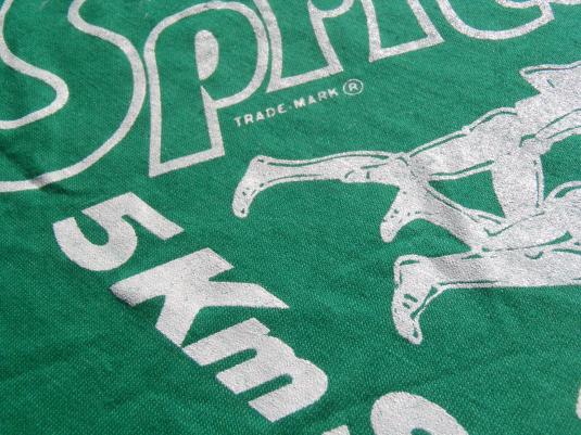 Vintage 1980s Sprite 5Km Sprints Green T-Shirt L Signal