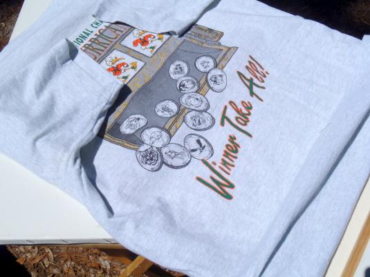 Vintage 1991 Heather Green Miami Hurricanes Cotton T Shirt L