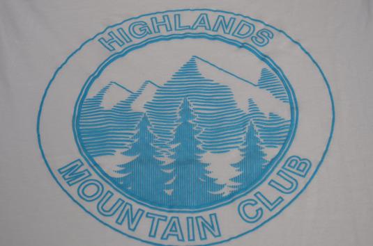 Vintage 1980s Highlands Mountain Club T-Shirt L/XL