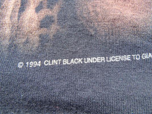 Vintage 1994 Clint Black Concert Tour Black T-Shirt M