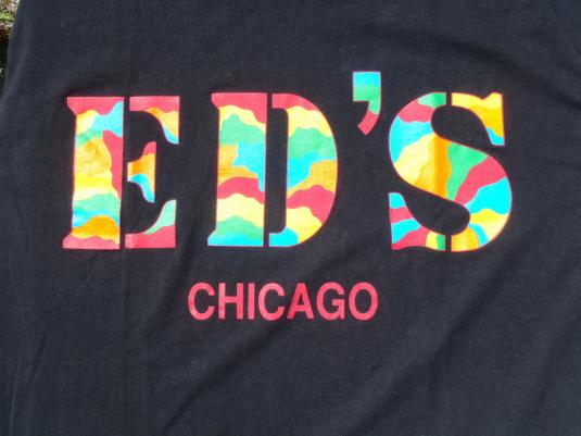 Vintage 1990s Ed’s Chicago Black Cotton T-Shirt XL