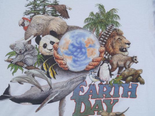Vintage 1989 Earth Day T-Shirt L