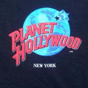 Vintage 1990s Planet Hollywood Black Souvenir T-Shirt XL