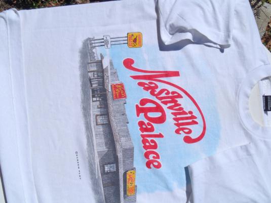 Vintage 1990s Nashville Palace Country Music White T-Shirt M