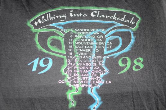 Vintage 1997 Page Plant Black Cotton Concert Tour T Shirt XL