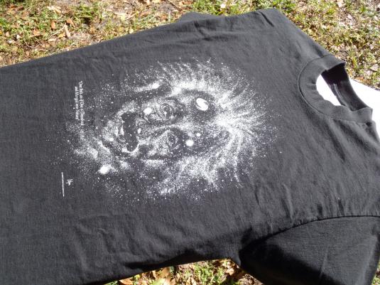 Vintage 1990s Einstein Amongst the Stars Black T-Shirt XL