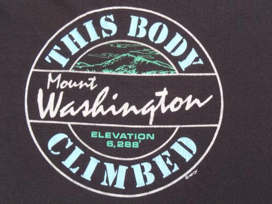 Vintage 1987 Mount Washington Souvenir T Shirt M/L
