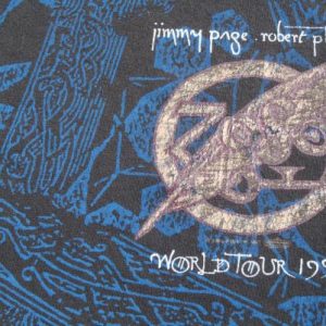 Vintage 1995 Jimmy Page Robert Plant Tour T Shirt M/L