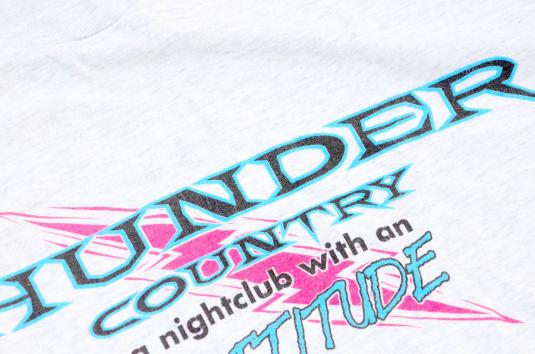 Vintage 1980s Thunder Night Club Heather Gray T-Shirt XL