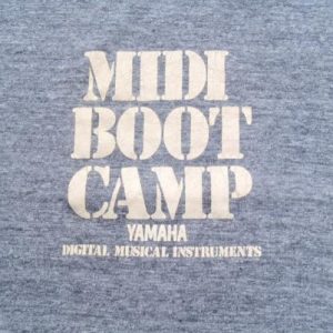 Vintage 1980s Yamaha MIDI Camp Rayon Heather Gray T-Shirt XL