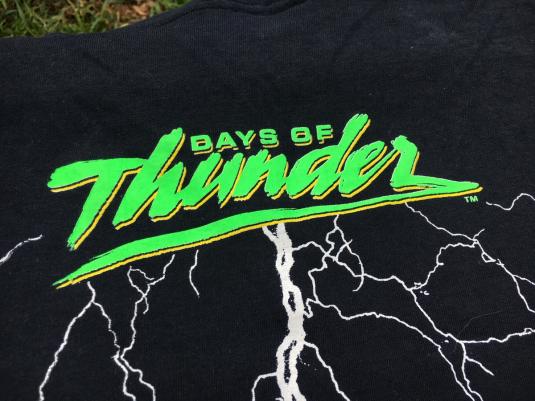 Vintage 1990s Days of Thunder Black Movie Promo T-Shirt M