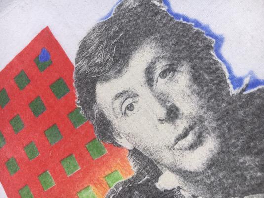 Vintage 1980s Paul McCartney Concert Tour T-Shirt Brockum XL